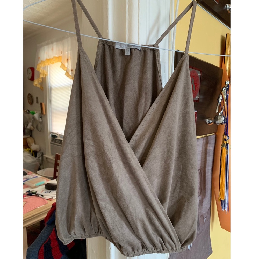 Tan Racerback Top